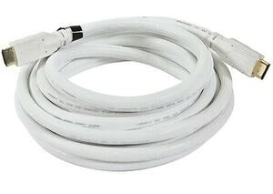 Monoprice Commercial 15ft 24AWG CL2 High Speed HDMI Cable w/ Net Jacket - White